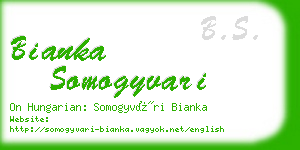 bianka somogyvari business card